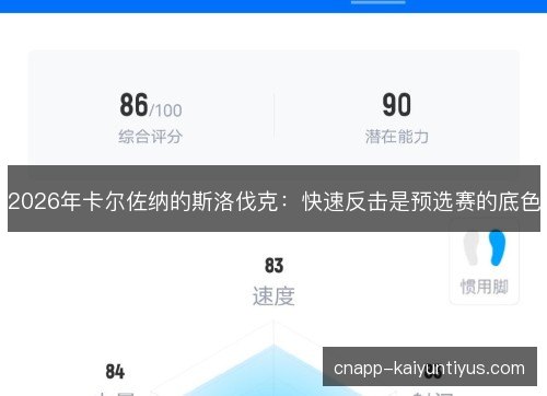 2026年卡尔佐纳的斯洛伐克:快速反击是预选赛的底色 2026年卡尔佐纳的斯洛伐克:快速反击是预选赛的底色